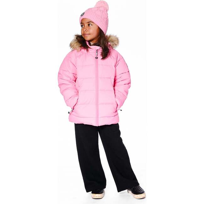 Puffy Winter Jacket, Pink - Jackets - 2