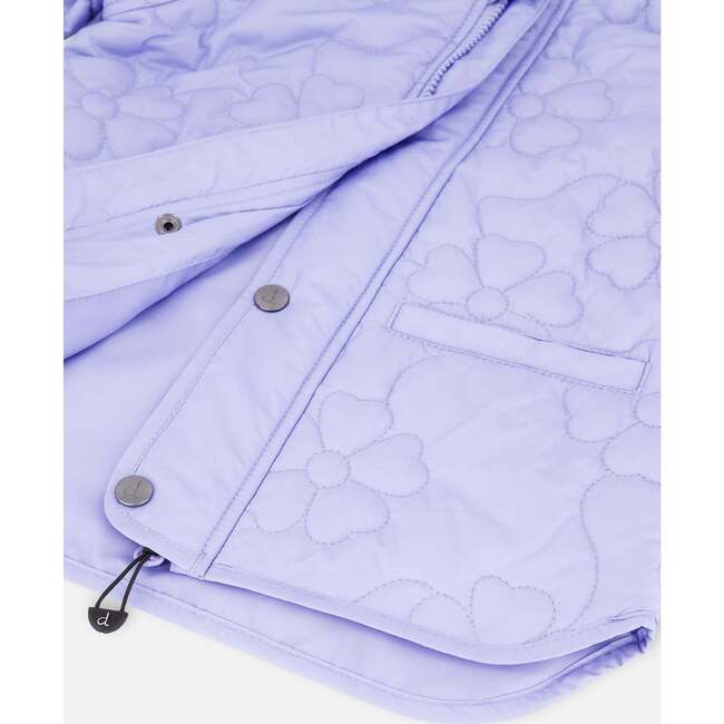 Quilted Mid-Season Jacket, Lavender - Jackets - 3