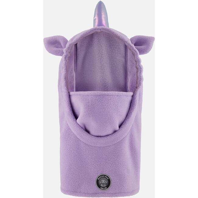Polar Fleece Balaclava for Ski Helmet Purple Unicorn, Purple Lilac
