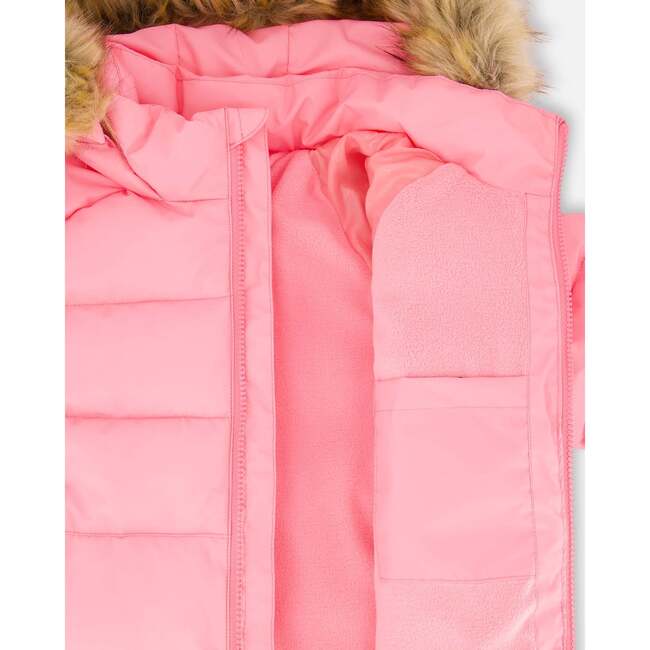 Puffy Winter Jacket, Pink - Jackets - 3