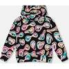 Pullover Fleece Hoodie, Smiley Face Girl - Sweatshirts - 3