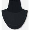 Polar Fleece and Knit Neckwarmer, Black - Scarves - 2
