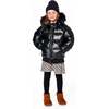 Quilted Bomber-Style Winter Coat, Black - Jackets - 4