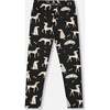 Printed Jersey Leggings Black with Dalmatians, Black Dalmatian Print - Leggings - 1 - thumbnail