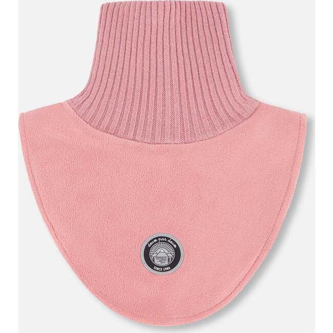 Polar Fleece and Knit Neckwarmer, Dusty Pink