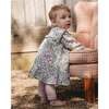 Printed Muslin Dress and Solid Leggings Set, Sage Floral - Dresses - 2