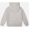 Pullover Fleece Hooded Sweatshirt, Light Heather Gray - Sweatshirts - 4