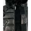 Quilted Bomber-Style Winter Coat, Black - Jackets - 5