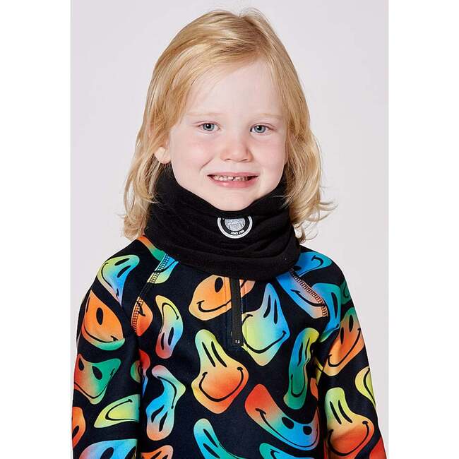 Polar Fleece Neckwarmer, Black - Scarves - 2