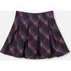Pleated Milano Skirt Red and Navy Plaid, Red & Navy Plaid - Skirts - 1 - thumbnail