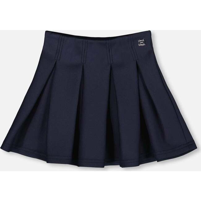 Pleated Milano Skirt Navy Blue, Navy Blue
