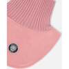 Polar Fleece and Knit Neckwarmer, Dusty Pink - Scarves - 3