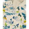 Printed Hooded Fleece Sweatshirt Beige, Off-White - Sweatshirts - 3