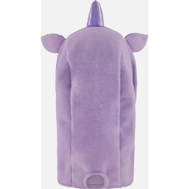 Polar Fleece Balaclava for Ski Helmet Purple Unicorn, Purple Lilac - Winter Hats - 4