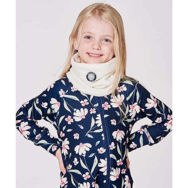 Polar Fleece Neckwarmer, Off-White - Scarves - 2
