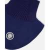 Polar Fleece and Knit Neckwarmer, Navy Blue - Scarves - 4
