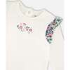 Organic Cotton Top and Muslin Pants Set, Off-White - Mixed Apparel Set - 3