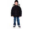 Puffy Winter Jacket, Black - Jackets - 2