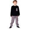 Plaid Cargo Pant, Gray and Black - Pants - 2