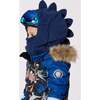 Polar Fleece Balaclava for Ski Helmet, Navy Blue - Winter Hats - 3