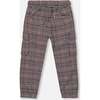 Plaid Cargo Pant, Gray and Black - Pants - 3