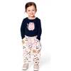 Organic Cotton T-Shirt with Cat, Dark Blue - T-Shirts - 2