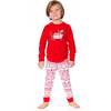 Organic Cotton Two-Piece Pajama Set Red and White Fairisle, Red & White Fairisle - Pajamas - 2