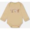 Organic Cotton Onesie, Light Caramel - Onesies - 1 - thumbnail