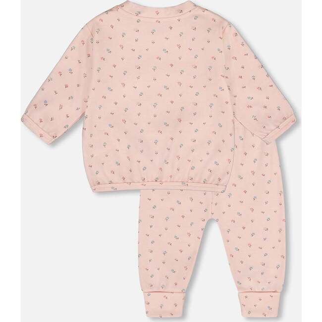 Organic Cotton Pant with Top Set, Pink Mini Floral - Mixed Apparel Set - 2