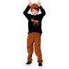 Organic Cotton T-Shirt with Boucle Deer Applique, Black - T-Shirts - 2