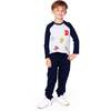 Organic Cotton Raglan Sleeve Tee Shirt Light Heather Grey, Light Heather Gray - Shirts - 2