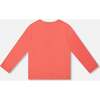 Organic Cotton T-Shirt with Cupcake, Coral - T-Shirts - 3