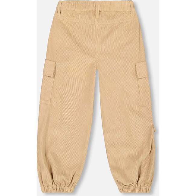 Parachute Corduroy Pants with Cargo Pockets, Light Pecan Brown - Pants - 4