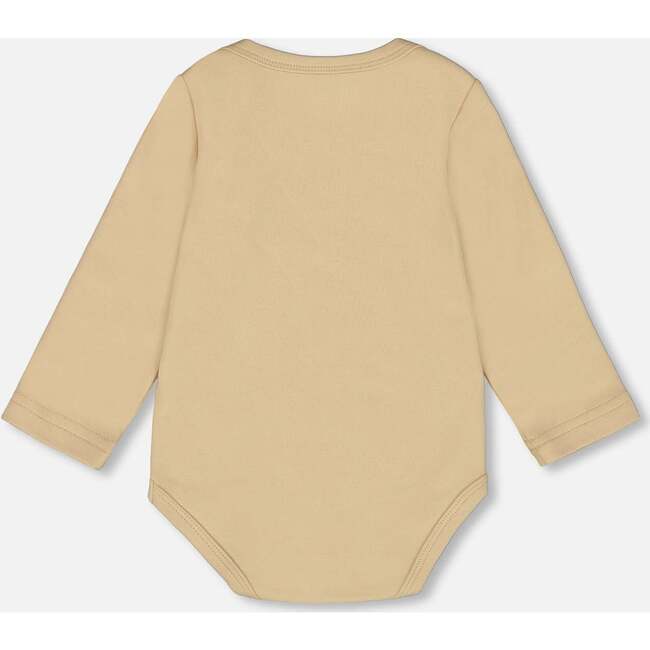 Organic Cotton Onesie, Light Caramel - Onesies - 2