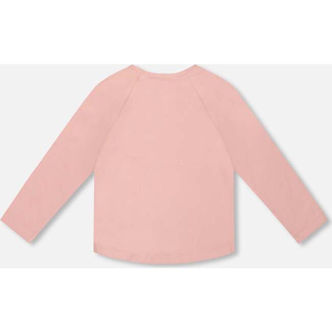 Organic Cotton T-Shirt with Llama, Dusty Pink - T-Shirts - 4