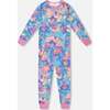 Organic Cotton Two-Piece Pajamas, Rainbow Heart Print - Pajamas - 1 - thumbnail