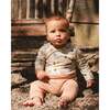 Organic Cotton Onesie, Beige Tree Print - Onesies - 2