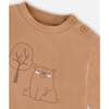 Organic Cotton Pant and Top Set, Beige Tree Print - Mixed Apparel Set - 4