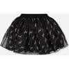 Organza and Mesh Skirt Black with Unicorn Print, Black Unicorn Print - Skirts - 3