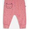 Organic Cotton Zipped Romper, Pink Floral - Rompers - 3