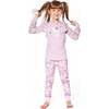 Organic Cotton Two-Piece Pajamas, Lilac Cat Print - Pajamas - 2