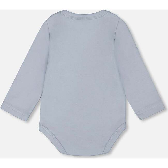 Organic Cotton Onesie, Light Blue - Onesies - 3