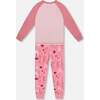 Organic Cotton Two-Piece Pajamas, Pink Forest - Pajamas - 3