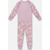 Organic Cotton Two-Piece Pajamas, Lilac Cat Print - Pajamas - 3