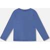 Organic Cotton Long Sleeve T-Shirt, Blue - T-Shirts - 3