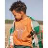 Organic Cotton Long Sleeve T-Shirt, Cashew Brown - T-Shirts - 2