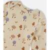 Organic Cotton Onesie, Beige Tree Print - Onesies - 4