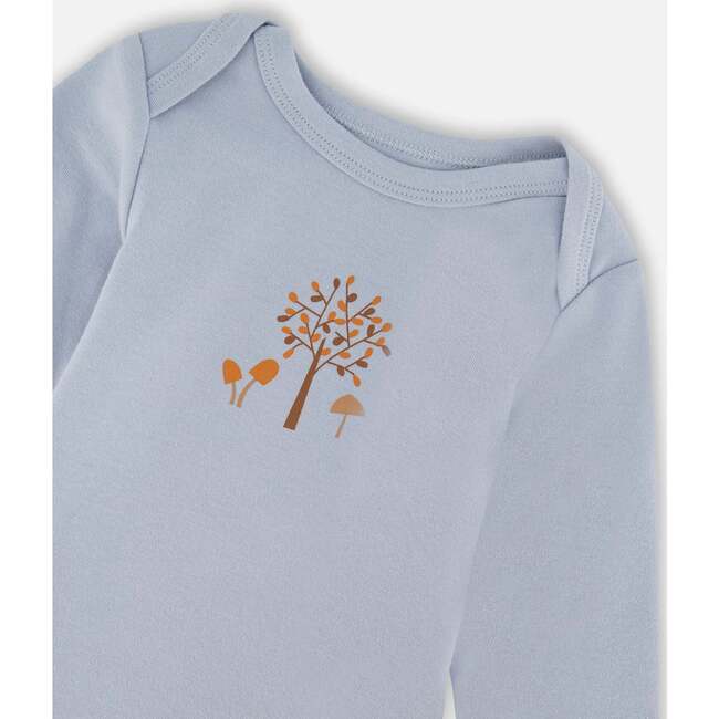 Organic Cotton Onesie, Light Blue - Onesies - 4