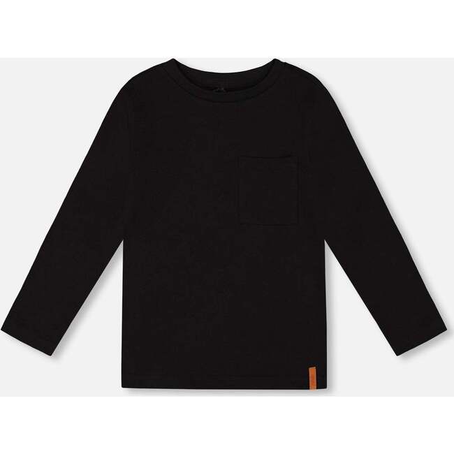 Organic Cotton Jersey Pocket T-Shirt, Black