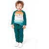 Organic Cotton Jersey Raglan Sleeve T-Shirt, Forest Green - T-Shirts - 2
